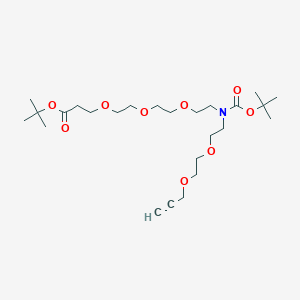 molecular formula C25H45NO9 B609636 N-(Propargyl-PEG2)-N-Boc-PEG3-t-butyl ester 