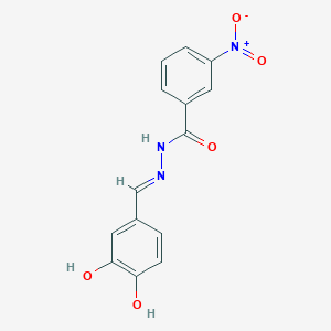 molecular formula C14H11N3O5 B6096391 N-[(E)-(3,4-dihydroxyphenyl)methylideneamino]-3-nitrobenzamide 