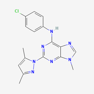 molecular formula C17H16ClN7 B609648 NS13001 CAS No. 1063331-94-1