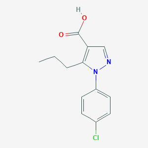 1-(4-chlorophenyl)-5-propyl-1H-pyrazole-4-carboxylic acid