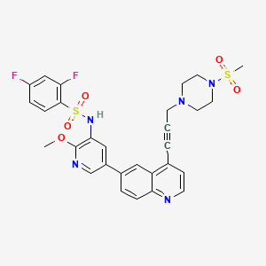 molecular formula C29H27F2N5O5S2 B609666 NSC781406 