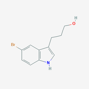 molecular formula C11H12BrNO B060967 3-(5-溴-1H-吲哚-3-基)丙醇 CAS No. 165250-34-0