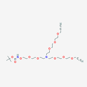 molecular formula C29H52N2O11 B609670 N-(叔Boc-氨基氧基-PEG2)-N-双(PEG3-炔丙基) CAS No. 2112737-60-5