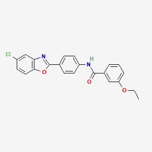 molecular formula C22H17ClN2O3 B6096739 N-[4-(5-chloro-1,3-benzoxazol-2-yl)phenyl]-3-ethoxybenzamide 