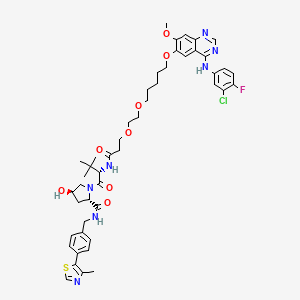 molecular formula C47H57ClFN7O8S B609674 Gefitinib-based PROTAC 3 CAS No. 2230821-27-7