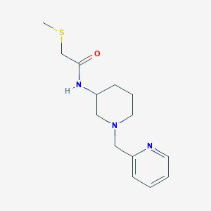 molecular formula C14H21N3OS B6096777 2-(methylthio)-N-[1-(2-pyridinylmethyl)-3-piperidinyl]acetamide 