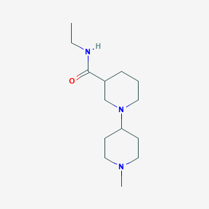 molecular formula C14H27N3O B6096802 N-ethyl-1'-methyl-1,4'-bipiperidine-3-carboxamide 