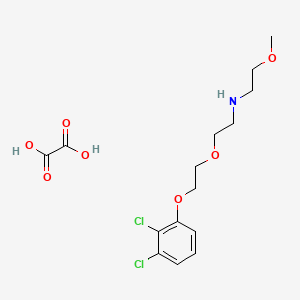 molecular formula C15H21Cl2NO7 B6096862 N-[2-[2-(2,3-dichlorophenoxy)ethoxy]ethyl]-2-methoxyethanamine;oxalic acid 