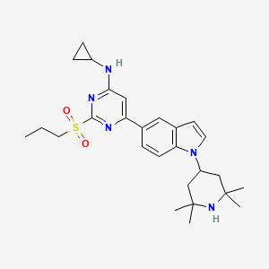 molecular formula C27H37N5O2S B609692 Nvs-cecr2-1 
