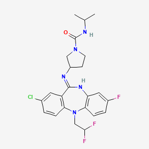molecular formula C23H25ClF3N5O B609693 NVS-PAK1-1 CAS No. 1783816-74-9