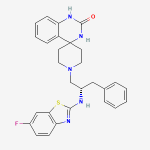 molecular formula C28H28FN5OS B609695 Nvs-ZP7-4 CAS No. 2349367-89-9