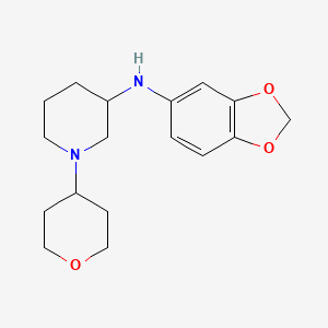 molecular formula C17H24N2O3 B6096967 N-1,3-benzodioxol-5-yl-1-(tetrahydro-2H-pyran-4-yl)-3-piperidinamine 