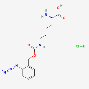 molecular formula C14H20ClN5O4 B609700 OABK hydrochloride CAS No. 1984862-48-7