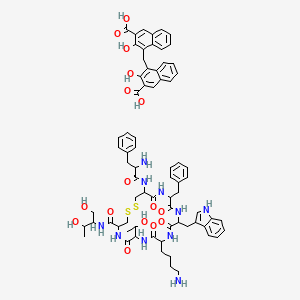 molecular formula C72H82N10O16S2 B609711 Octreotide pamoate CAS No. 135467-16-2