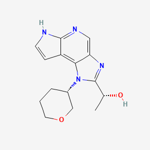 (R)-1-(1-((S)-Tetrahydro-2H-pyran-3-yl)-1,6-dihydroimidazo[4,5-d]pyrrolo[2,3-b]pyridin-2-yl)ethanol