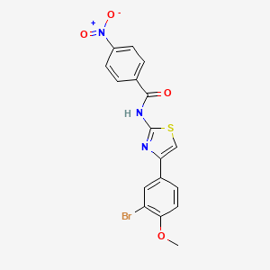 molecular formula C17H12BrN3O4S B6097262 N-[4-(3-bromo-4-methoxyphenyl)-1,3-thiazol-2-yl]-4-nitrobenzamide 