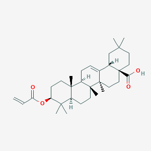 molecular formula C33H50O4 B609730 齐墩果酸丙烯酸酯 CAS No. 1975976-24-9