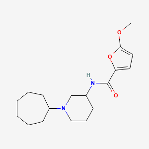 molecular formula C18H28N2O3 B6097484 N-(1-cycloheptyl-3-piperidinyl)-5-methoxy-2-furamide 
