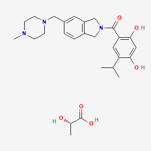 molecular formula C27H37N3O6 B609750 Onalespib lactate CAS No. 1019889-35-0