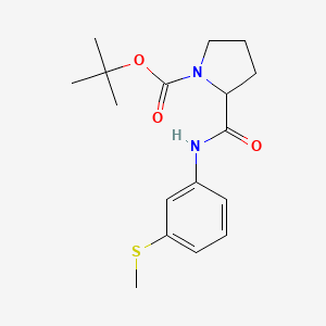 molecular formula C17H24N2O3S B6097526 tert-butyl 2-({[3-(methylthio)phenyl]amino}carbonyl)-1-pyrrolidinecarboxylate 