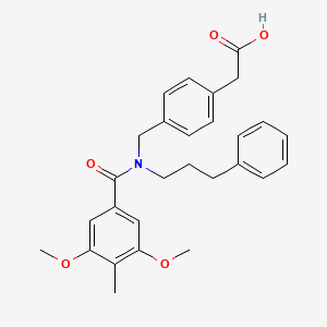 molecular formula C28H31NO5 B609753 ONO-7300243 