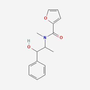 molecular formula C15H17NO3 B6097579 N-(1-hydroxy-1-phenylpropan-2-yl)-N-methylfuran-2-carboxamide 