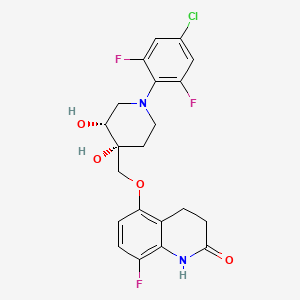 molecular formula C21H20ClF3N2O4 B609758 Unii-1pqn78P4S3 CAS No. 1883747-71-4