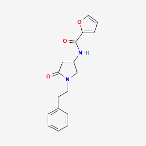 molecular formula C17H18N2O3 B6097612 N-[5-oxo-1-(2-phenylethyl)-3-pyrrolidinyl]-2-furamide 