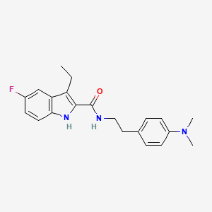 molecular formula C21H24FN3O B609766 Org 27759 CAS No. 868273-09-0