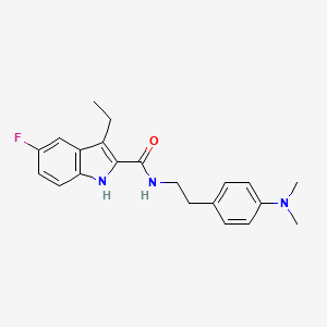 N-(4-(Dimethylamino)phenethyl)-3-ethyl-5-fluoro-1H-indole-2-carboxamide