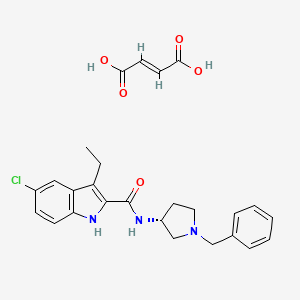 (R)-N-(1-benzylpyrrolidin-3-yl)-5-chloro-3-ethyl-1H-indole-2-carboxamide fumarate