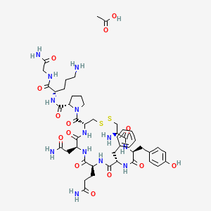 molecular formula C47H67N13O14S2 B609772 Ornipressin acetate 