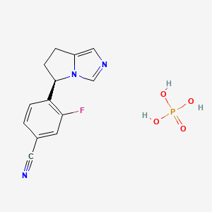 molecular formula C13H13FN3O4P B609780 Osilodrostat phosphate CAS No. 1315449-72-9