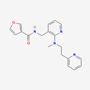 molecular formula C19H20N4O2 B6097867 N-[(2-{methyl[2-(2-pyridinyl)ethyl]amino}-3-pyridinyl)methyl]-3-furamide 