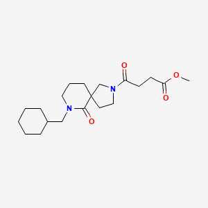 molecular formula C20H32N2O4 B6097948 methyl 4-[7-(cyclohexylmethyl)-6-oxo-2,7-diazaspiro[4.5]dec-2-yl]-4-oxobutanoate 