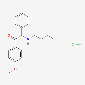 molecular formula C19H24ClNO2 B609804 2-Butylamino-1-(4-methoxyphenyl)-2-phenyl-ethanone CAS No. 7403-44-3