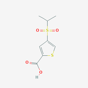 molecular formula C8H10O4S2 B060981 4-(Isopropylsulfonyl)thiophene-2-carboxylic acid CAS No. 175202-46-7