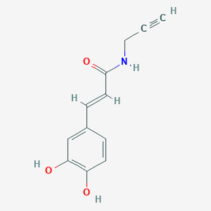 molecular formula C12H11NO3 B609819 Propargyl caffeamide CAS No. 1431724-30-9