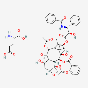 molecular formula C52H60N2O18 B609820 Paclitaxel Poliglumex CAS No. 263351-82-2