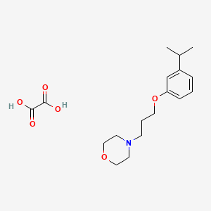 molecular formula C18H27NO6 B6098209 Oxalic acid;4-[3-(3-propan-2-ylphenoxy)propyl]morpholine 
