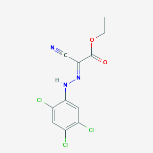 molecular formula C11H8Cl3N3O2 B6098227 ethyl (2E)-2-cyano-2-[(2,4,5-trichlorophenyl)hydrazinylidene]acetate 