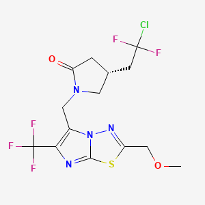 molecular formula C14H14ClF5N4O2S B609823 Padsevonil CAS No. 1294000-61-5