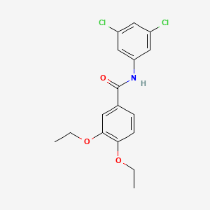 molecular formula C17H17Cl2NO3 B6098292 N-(3,5-dichlorophenyl)-3,4-diethoxybenzamide 