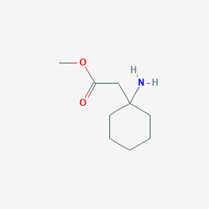 molecular formula C9H17NO2 B060983 Methyl 2-(1-aminocyclohexyl)acetate CAS No. 178242-64-3