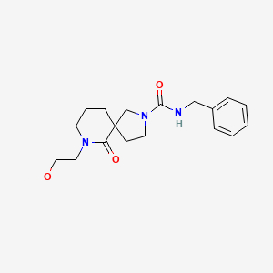 molecular formula C19H27N3O3 B6098316 N-benzyl-7-(2-methoxyethyl)-6-oxo-2,7-diazaspiro[4.5]decane-2-carboxamide 