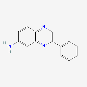 molecular formula C14H11N3 B609836 3-Phenylquinoxalin-6-amine CAS No. 943902-10-1