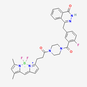 molecular formula C34H32BF3N6O3 B609839 Olaparib-bodipy FL CAS No. 1380359-84-1
