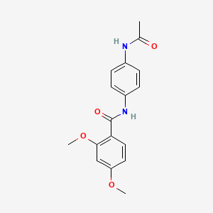 molecular formula C17H18N2O4 B6098395 N-[4-(acetylamino)phenyl]-2,4-dimethoxybenzamide 