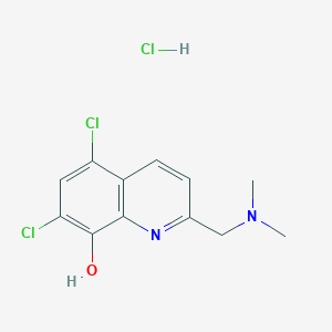 molecular formula C12H13Cl3N2O B609850 PBT-1033 hydrochloride CAS No. 648896-70-2