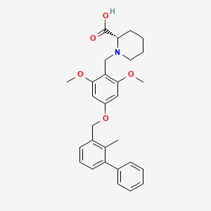 molecular formula C29H33NO5 B609872 Pd-1/pd-l1 inhibitor 1 CAS No. 1675201-83-8